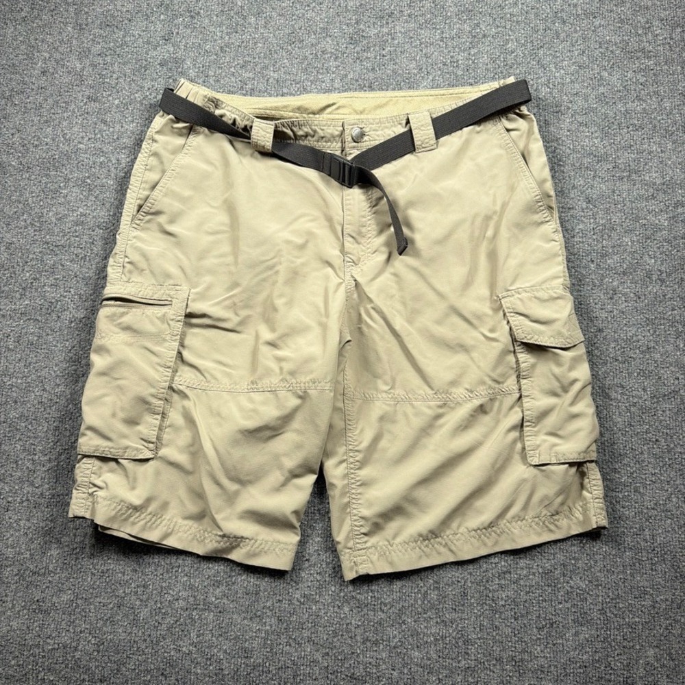 Columbia‎ Kestrel Trail Cargo Shorts Mens 38 Tan Hiking Utility XM0097